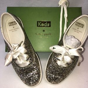 Keds x Kate Spade - Platinum Gold Glitter